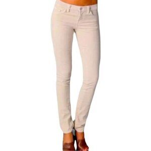 J Brand Light Taupe Corduroy Pencil Leg Pants Size 26
